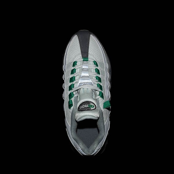 alternate view Nike Air Max 95 Big Bubble Athletic Shoe - Big Kid - Smoke Grey / Black Malachite / Light PumiceALT2B