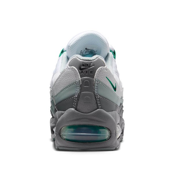 alternate view Nike Air Max 95 Big Bubble Athletic Shoe - Big Kid - Smoke Grey / Black Malachite / Light PumiceALT4