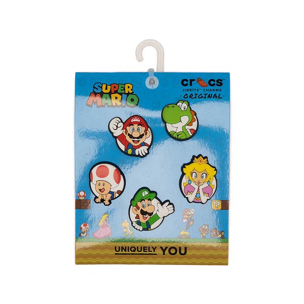 alternate view Super Mario Crocs Mario & Friends Jibbitz&trade; Charms 5-Pack - MulticolorALT2