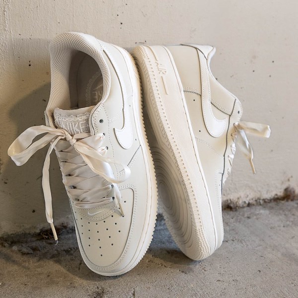 alternate view Womens Nike Air Force 1 Retro Premium Athletic Shoe - Oatmeal / Pale Ivory / OatmealHERO