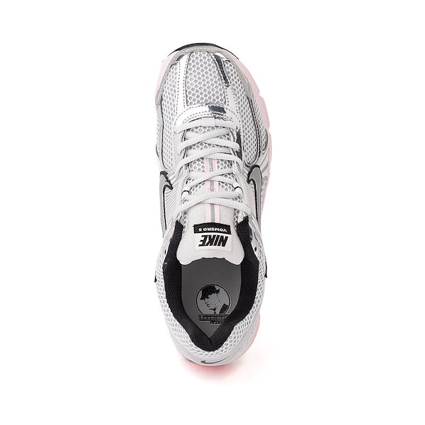 alternate view Womens Nike Zoom Vomero 5 Athletic Shoe - Photon Dust / Metallic Silver / Pink FoamALT2