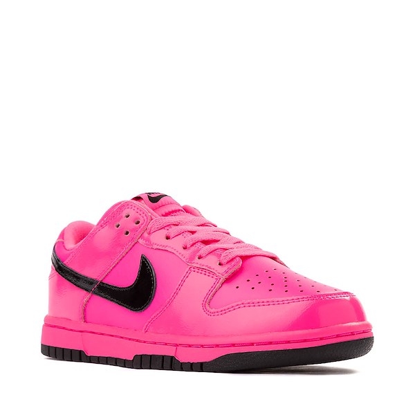 alternate view Womens Nike Dunk Low Athletic Shoe - Pink Blast / Black / Pink BlastALT5