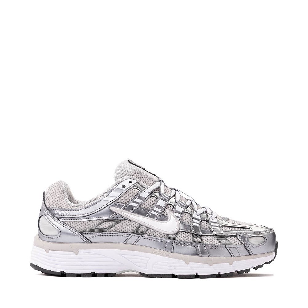 Womens Nike P-6000 Athletic Shoe - Grey Fog / White / Metallic Cool Grey / Cool Grey