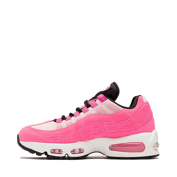 alternate view Womens Nike Air Max 95 Big Bubble Athletic Shoe - Pink Glow / Metallic Silver / Off NoirALT1