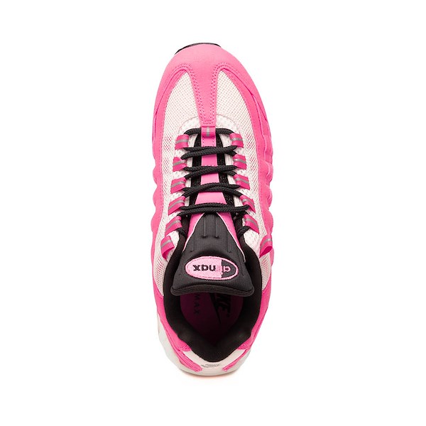 alternate view Womens Nike Air Max 95 Big Bubble Athletic Shoe - Pink Glow / Metallic Silver / Off NoirALT2