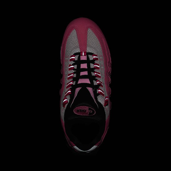 alternate view Womens Nike Air Max 95 Big Bubble Athletic Shoe - Pink Glow / Metallic Silver / Off NoirALT2B