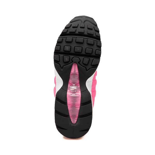alternate view Womens Nike Air Max 95 Big Bubble Athletic Shoe - Pink Glow / Metallic Silver / Off NoirALT3