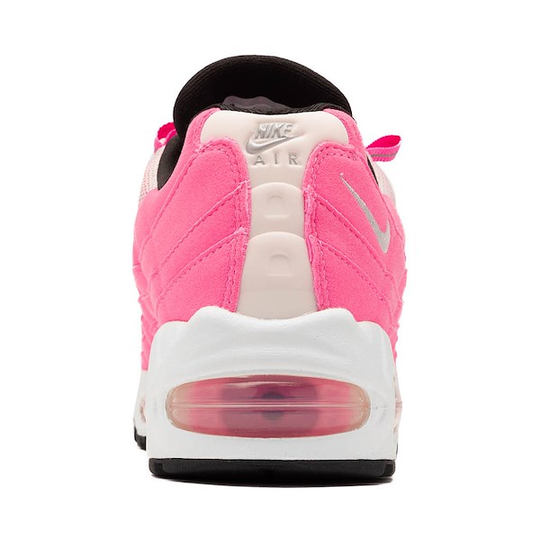 alternate view Womens Nike Air Max 95 Big Bubble Athletic Shoe - Pink Glow / Metallic Silver / Off NoirALT4
