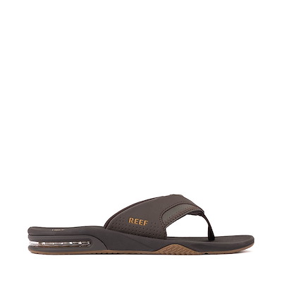Main view of Mens Reef Fanning Sandal - Brown / Gum