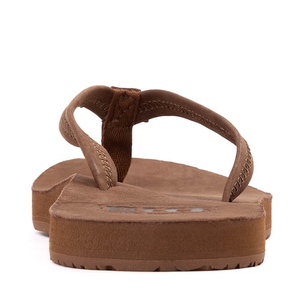 alternate view Womens Reef Costa Rica Slide Sandal - ChocolateALT4