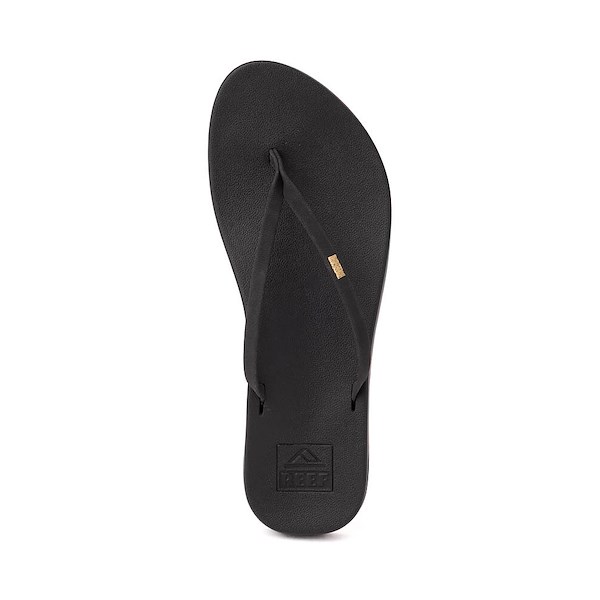 alternate view Womens Reef Cushion Slim Sandal - BlackALT2