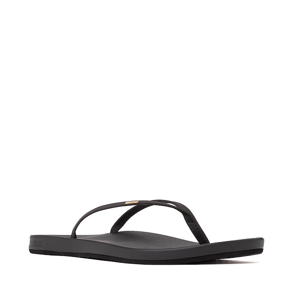 alternate view Womens Reef Cushion Slim Sandal - BlackALT5