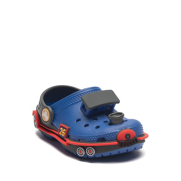 alternate view Crocs Classic I AM Train Clog - Baby / Toddler - Blue Bolt / CarbonALT5