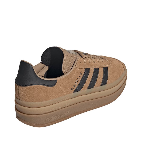 alternate view Womens adidas Gazelle Bold Athletic Shoe - Cardboard / Core Black / GumALT4