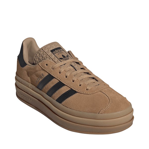 alternate view Womens adidas Gazelle Bold Athletic Shoe - Cardboard / Core Black / GumALT5