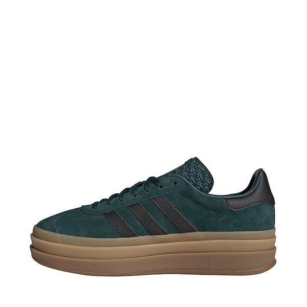 alternate view Womens adidas Gazelle Bold Athletic Shoe - Aurora Ivy / Core Black / GumALT1