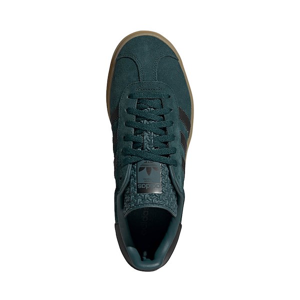 alternate view Womens adidas Gazelle Bold Athletic Shoe - Aurora Ivy / Core Black / GumALT2