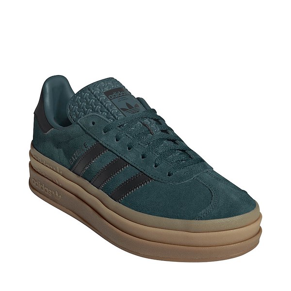 alternate view Womens adidas Gazelle Bold Athletic Shoe - Aurora Ivy / Core Black / GumALT5