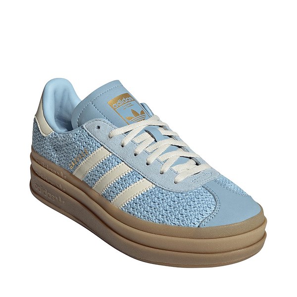 alternate view Womens adidas Gazelle Bold Athletic Shoe - Clear Sky / Sand Strata / Cream WhiteALT5