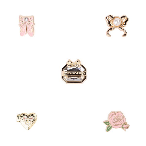 alternate view LoveShackFancy x Crocs Jibbitz&trade; Shoe Charms 5 Pack - MulticolorALT1