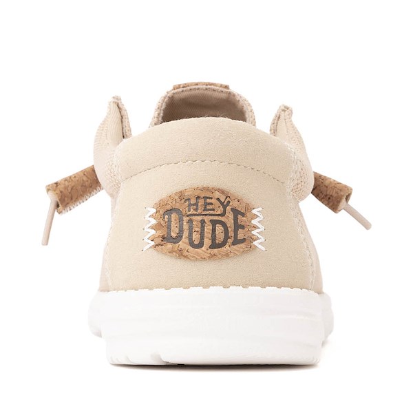 alternate view Mens HEYDUDE Wally Mesh Essentials Casual Shoe - Irish CreamALT4
