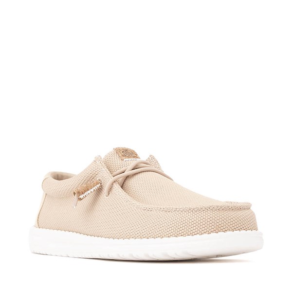 alternate view Mens HEYDUDE Wally Mesh Essentials Casual Shoe - Irish CreamALT5