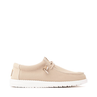 Main view of Mens HEYDUDE Wally Mesh Essentials Casual Shoe - Irish Cream