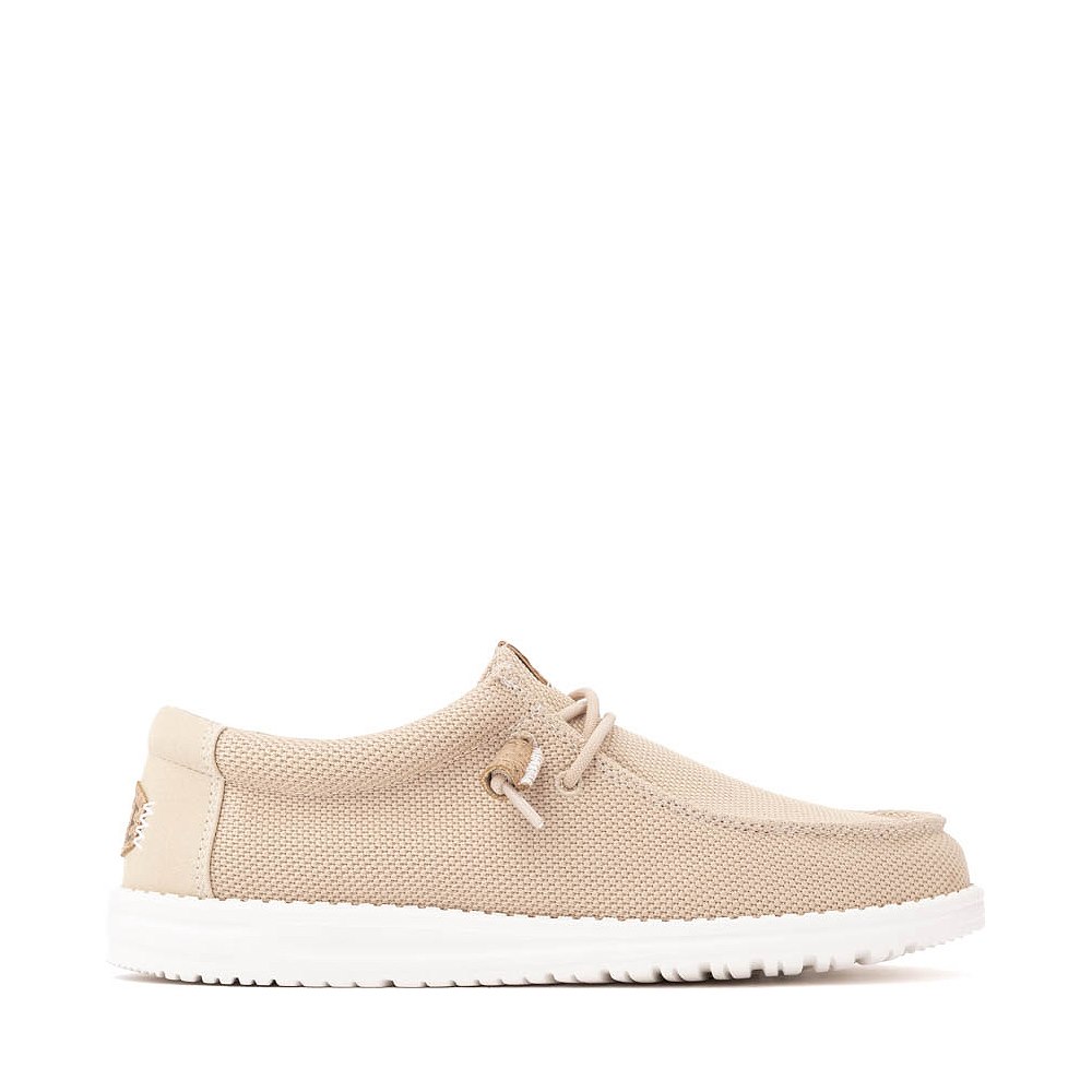 Mens HEYDUDE Wally Mesh Essentials Casual Shoe - Irish Cream