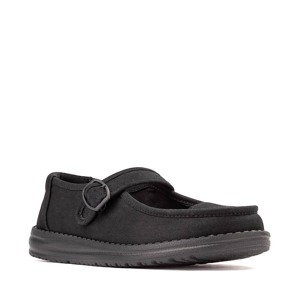 alternate view Womens HEYDUDE Wendy Jane Slip-On Casual Shoe - Black MonochromeALT5