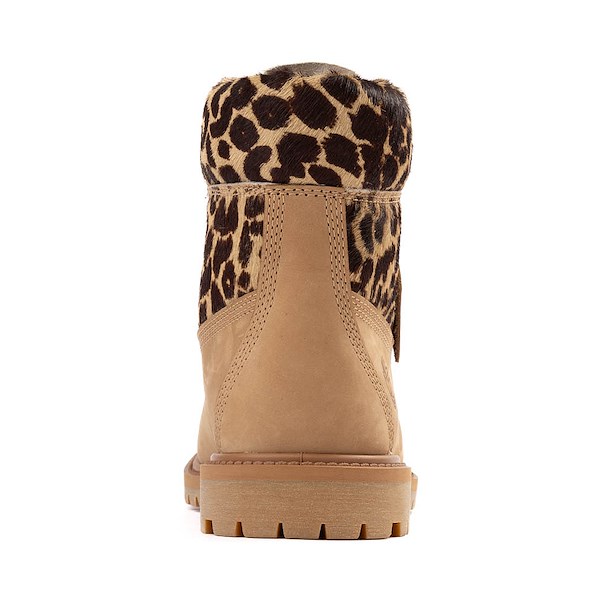alternate view Womens Timberland® Premium 6-Inch Boot - Beige / LeopardALT4