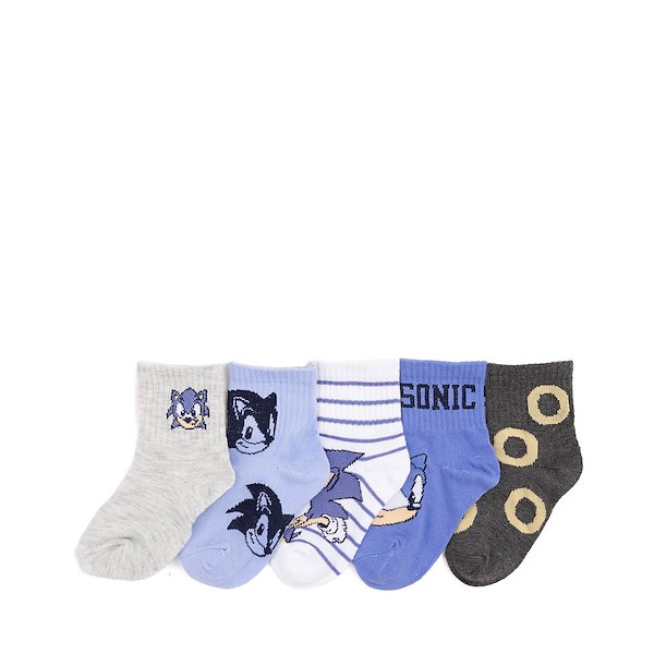 alternate view Sonic the Hedgehog™ Quarter Socks 5 Pack - Toddler - MulticolorALT1