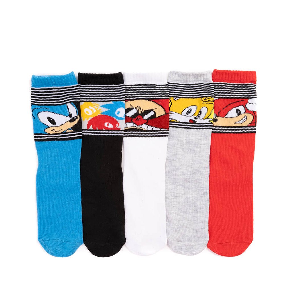 Sonic the Hedgehog&trade; Crew Socks 5 Pack - Little Kid - Multicolor