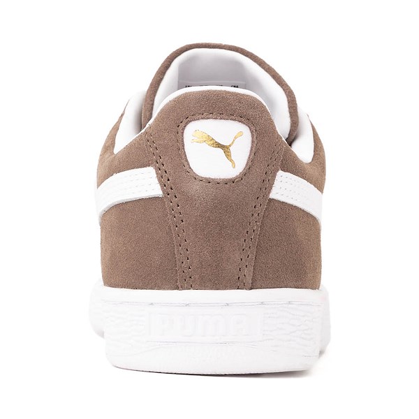 alternate view Mens PUMA Suede Classic Sneaker - Haute Coffee / PUMA WhiteALT4