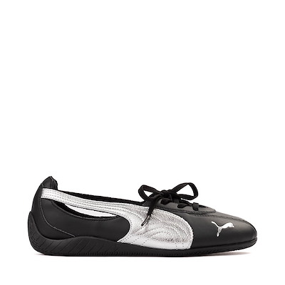 Womens PUMA Speedcat Ballet Metallic Sneaker - Silver / PUMA White