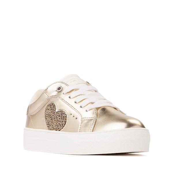 alternate view Kurt Geiger Mini Luckson Heart Sneaker - Little Kid / Big Kid - GoldALT5