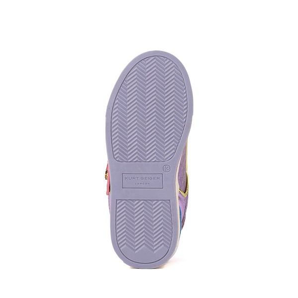 alternate view Kurt Geiger Mini Southbank Tag Sneaker - Little Kid / Big Kid - Lilac / MulticolorALT3