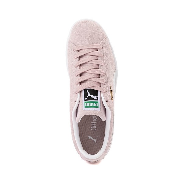 alternate view Womens PUMA Suede Classic Sneaker - Misty Pink / PUMA WhiteALT2