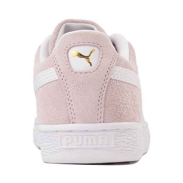 alternate view Womens PUMA Suede Classic Sneaker - Misty Pink / PUMA WhiteALT4