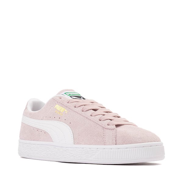 alternate view Womens PUMA Suede Classic Sneaker - Misty Pink / PUMA WhiteALT5