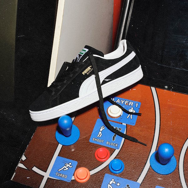 alternate view Womens PUMA Suede Classic Sneaker - PUMA Black / PUMA WhiteHERO