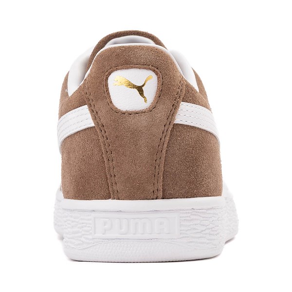 alternate view Womens PUMA Suede Classic Sneaker - Haute Coffee / PUMA WhiteALT4
