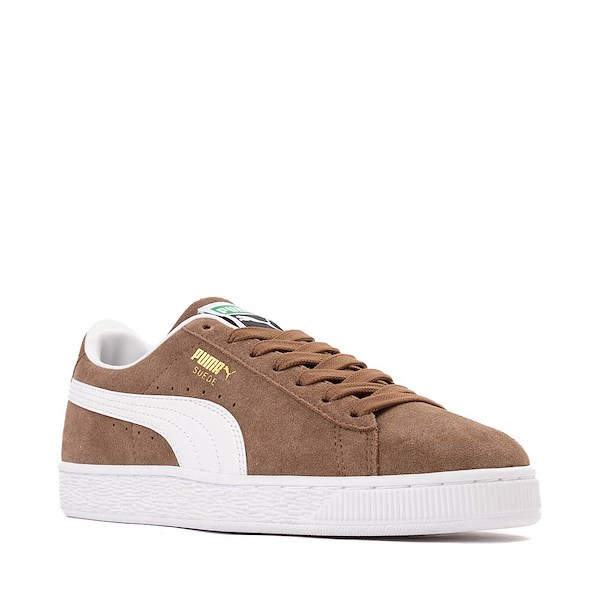 alternate view Womens PUMA Suede Classic Sneaker - Haute Coffee / PUMA WhiteALT5
