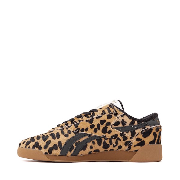 alternate view Womens Reebok Freestyle Lo Athletic Shoe - Cheetah / Black / ChalkALT1