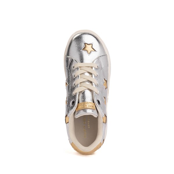 alternate view Kurt Geiger Mini Lane Star Sneaker - Little Kid / Big Kid - Silver / GoldALT2