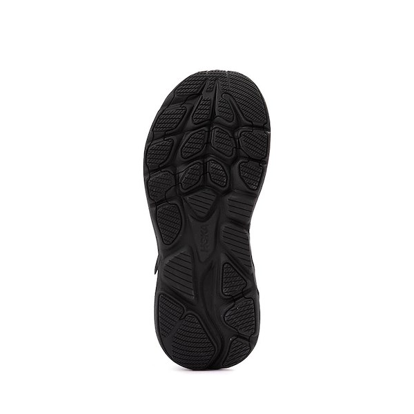 alternate view HOKA Clifton 10 Athletic Shoe - Little Kid - Black / BlackALT3