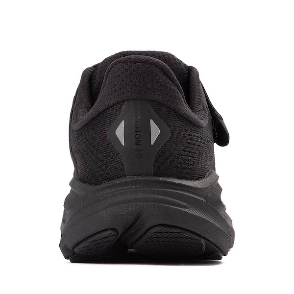 alternate view HOKA Clifton 10 Athletic Shoe - Little Kid - Black / BlackALT4