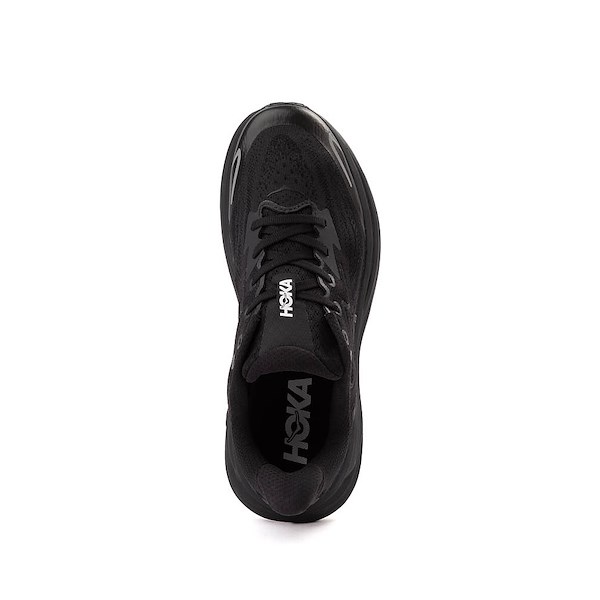 alternate view HOKA Clifton 10 Athletic Shoe - Big Kid - Black / BlackALT2