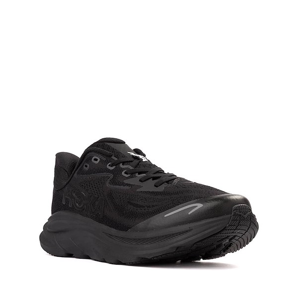 alternate view HOKA Clifton 10 Athletic Shoe - Big Kid - Black / BlackALT5