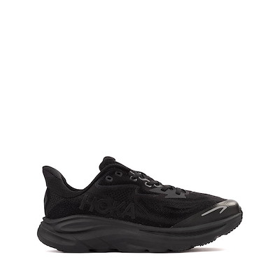 Main view of HOKA Clifton 10 Athletic Shoe - Big Kid - Black / Black