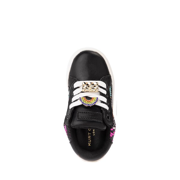alternate view Kurt Geiger Mini Laney Charm Sneaker - Toddler - Black / MulticolorALT2